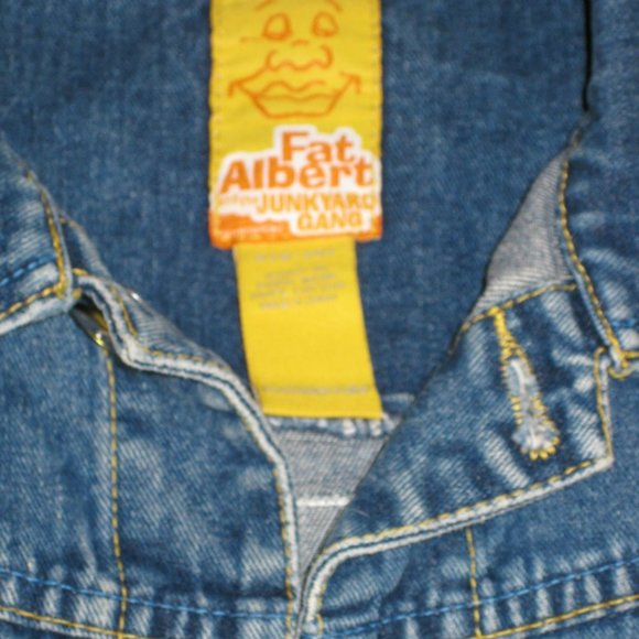 Kids FAT ALBERT & The Junk Yard Gang FUBU Platinum Denim Jean Jacket S 8 - 10 - Picture 2 of 8